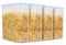 Pukkr Cereal Storage Containers Set of 4 – 2.4L BPA-Free Plastic Dispensers with Airtight Lids, Fresh Seal Clips, Labels & Pen – Flour, Pasta & Cornflakes Storage