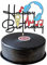 Sotpot 1PCS Music Happy Birthday Cake Toppers Black Glitter Musical Music Themed Party Supplies, Headset Microphone Sign Happy Birthday Cake Topper for Kids's Music Themed Birthday Party