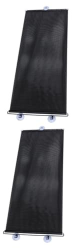 PRETYZOOM 2 Juegos Sombrilla enrollador mampara enrrollable Cortinas para Ventanas Protectores solares Escudo Parasol de Coche Parasol de Ventana Lateral Pantalla