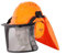 Casco de Protección Forestal Daewoo DASM5009 - Casco con Visera de Malla, Protectores Auditivos Integrados, Ajuste de Cabeza 52-66 cm, EPI EN397/EN1731/EN352-3 22.386.600