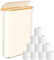 Extra Large 36L Toilet Roll Storage, Bathroom Storage Box Holder Stand with Lid for 12-20 Rolls, Multifunctional Toilet Paper Basket with Handle