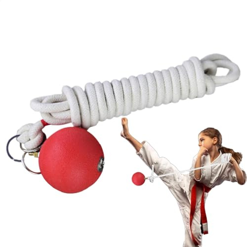 Rope Dart Hammer, Rubber Throwing Practice Tool, 137.8 Inches Soft Martial Arts Trainer, User-Friendly Chinese Traditional Equipment, Strength Building for Training