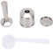 Stainless Steel Coffee Pod,Reusable Coffee Pod Fit for Illy X7 Y3 Y5 Coffee Machine Refillable Stainless Steel Coffee Capsule Coffee Tamper Spoon Brush