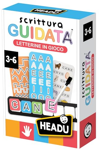 HEADU - Geführtes Schreiben von Buchstaben im Spiel - Vorschreiben, Alphabet und Wörter | Lernspiel zum Lesen und Schreiben, Lernspiel für Kinder von 3-6 Jahren, Geschenk zu Weihnachten Ostern, Made