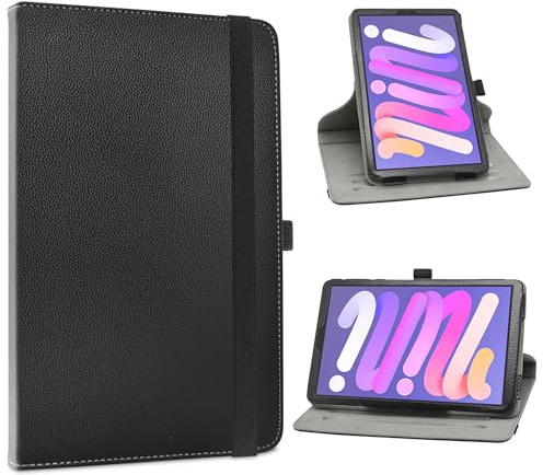 Funda para DOOGEE T20 Mini,Cuero Sintético Rotación de 360 Grados de Función de Soporte Case Coque Fundas para ALLDOCUBE iplay 50 Mimi Pro 8.4 Pulgadas Tablet,Negro