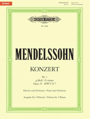 Piano Concerto No. 1 in G Minor Op. 25 Edition for 2 Pianos: Edition for 2 Pianos (Edition Peters)