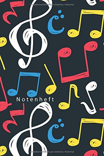 Notenheft: Notenheft zum Selberschreiben/9 Systeme pro Seite/ Notizbuch für Lehrer Musiker und Komponisten/ 80 Seiten /Blanko Notenpapier Manuskript ... Violine/ Keyboard / DIN A5/Soft Cover