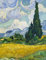 Van Gogh LARGE Notebook #4: Cool Artist Gifts - Wheat Field with Cypresses Vincent Van Gogh Notebook College Ruled to write in 8.5x11 LARGE 100 Lined Pages (Vincent Van Gogh Collection)