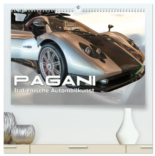 Pagani italienische Automobilkunst (hochwertiger Premium Wandkalender 2026 DIN A2 quer), Kunstdruck in Hochglanz: Pagani Hypercars aus Modena (CALVENDO Sport)