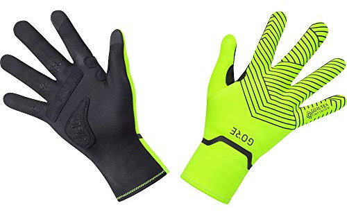 GOREWEAR C3 WINDSTOPPER Stretch Mid Handschuhe, Neon Yellow / Black, 5