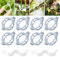 Upstore 100 Stück weiße Kunststoff-Pflanzen-Clips tragbar haltbar Garten Spalier Clip Fadenhalter für Ernte, Gemüse, Tomaten, Gurken, Weinrebe, um aufrecht zu wachsen und Pflanzen gesünder zu machen.