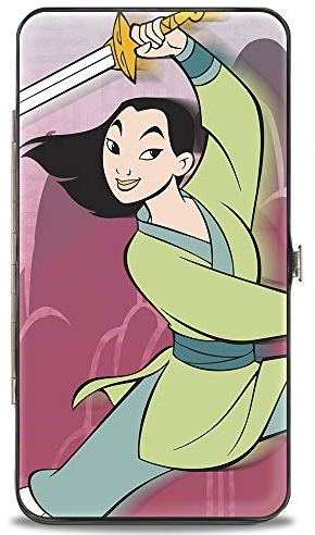 Buckle-Down Damen Scharnier Geldbörse - Mulan, 17,8 x 10,2 cm, Mulan, 7 x 4, Mulan Geldbörse mit Scharnier