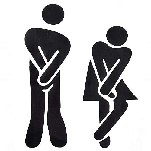 Toilette - Bad - Toilette - Wandbild - Wandtattoo - Toilette - Spaß - Sticker - Geschenkidee