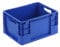 DieBoxfabrik Eurobehälter 400x300mm / 40x30cm | Verschiedene Höhen und Farben / Stapelbehälter | Stapelbox | Transportkiste | Transportbehälter | Premium-Qualität Made in Germany (220 mm, blau)