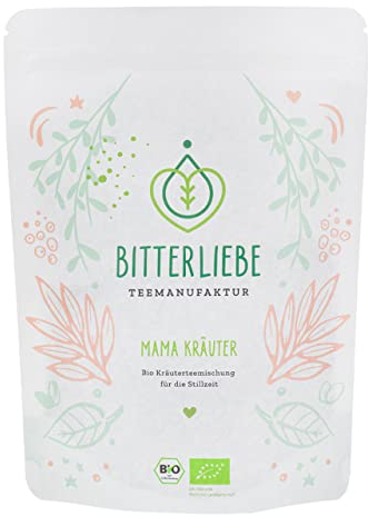 BitterLiebe® Teemanufaktur Mama Kräuter Bio Kräutertee lose für Mütter mit der Kraft der Bitterstoffe I Bitterkräuter, Fenchel, Anis, Kümmel uvm. (150g)