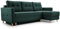 Ecksofa Schlafsofa Sofa Metro Couch DL-Klapp-System Schlaffunktion Bettkasten Kissen Bettzeugbehälter - Wohnzimmer Gästezimmer Stillvolles Kompaktes Funktionales Modern Design (Vena 4 R)