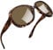 Joopin XXL Sonnenbrille Damen Polarisiert Klassisch Stil Übergroße Sonnenbrille Trendy 2025 Vintage Schildkröte Oversized Brille UV400 für Fahren und Reisen (Crystal Braun)