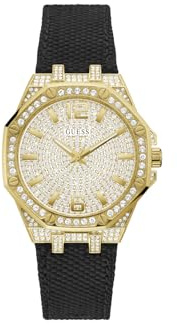 Guess Analog GW0408L2, Schwarz, 39MM, Streifen