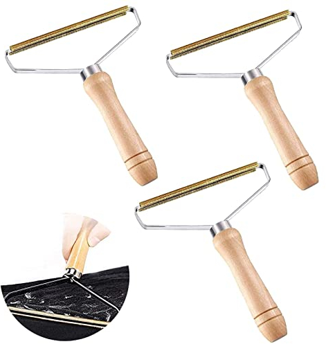 3 Pezzi Lint Remover Levapelucchi Portatile,Sticky Lint Remover, Strumento per la Pulizia dei Peli di Animali Domestici, Rasoi pilling, Rimozione Pelucchi, Rasoio Manuale