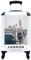 MuchoWow© Koffer Handgepäck Trolley Rollkoffer Kleine Reisekoffer mit 4 Rollen - London - England - Brücke - Cabin Size < 55x40x23 & 55x40x20 cm - Fotokoffer - Kabinenkoffer - Boardgepäck