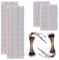 BOJACK Breadboard Kit Solderless Breadboard 2 Pcs 830 Tie Points & 2 Pcs 400 Tie Points & 126 Pcs Flexible Breadboard Jumper Wires (3 Values 130 Pcs)