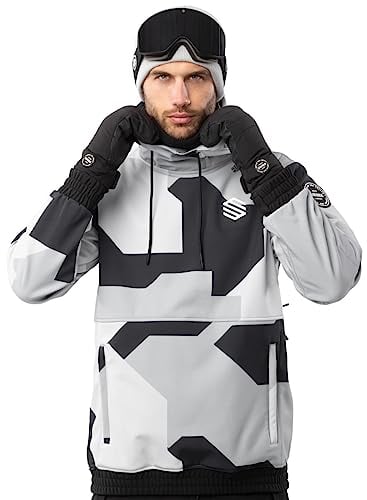 SIROKO - Snowboardjacke W1 Tibet - XS - Grau/Schwarz