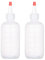 AOVNA Lot de 2 flacons applicateurs gradués en plastique avec pointe pour salon de coiffure, 180 ml, rouge