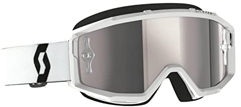 SCOTT Primal MX Goggle Cross/MTB Brille weiß/silberfarben Chrom Works