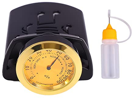 Gitarren-Hygrometer, kleines Akustikgitarren-Luftbefeuchter-Hygrometer, tragbar, 2 in 1, einfache Installation für den Sommer