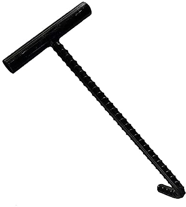 Jilskl Gancio T in acciaio inox per apertura coperchi e chiusura tapparelle garage