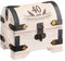 Casa Vivente Schatztruhe - Klein - Weiß - Pirate Treasure Chest - Geburtstagsgeschenkbox - Holz - Metall - Flip-Top - Laser Gravur - Mit Deckel - Rechteckig - Klein - 40. Geburtstag