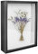 Marco de fotos de 27 x 22 cm, marco de madera profundo para rellenar 3D, caja profunda con cristal para colgar en la pared o escritorio, regalos de recuerdo familiares (marco interior 24,5 x 19,5 cm)