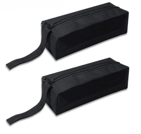 2pcs Electrician Tool Storage Bag Screwdriver Spanner Organizer Carry Case Pouch Tool Storage Bag Electrician Tool Storage Bag Screwdriver Spanner Organizer(2×black)