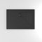 Kiamami Valentina Piatto Doccia 100x70 Sottile 3cm in Ceramica Nero Opaco Delfino