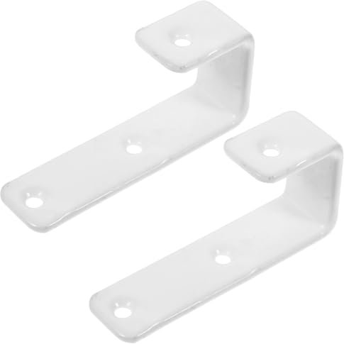 HOLIDYOYO Gancho Para Escalera De Litera Con Recubrimiento Antioxidante Soporte Firme Y ProteccióN De Superficie Gancho De Hierro Blanco 6.9X3.2X2Cm Para Uso En Instrumentos Y Hogar