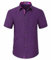 Enlision Men's Purple Dress Shirts Short Sleeve Formal Shirt Business Casual Button Up Shirts XXL
