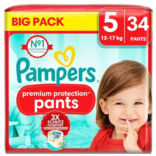 Pampers Premium Protection Pants Gr.5 Junior 12-17kg Big Pack