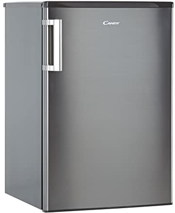 Candy COHS 45EXH - Frigorífico Mini con Congelador, Bajo Encimera, Altura 85cm, 109L, Tecnología Estática, Cajón Verdulero, Temperatura Regulable, Iluminación LED, Puerta Reversible, 40DB, Inox