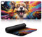 XL Large Desk Pad drawing of cute dog heating Game Mouse Pad XL(80x33) cm Large Gaming Mouse Pad for Macbook with 3 Heating Levels