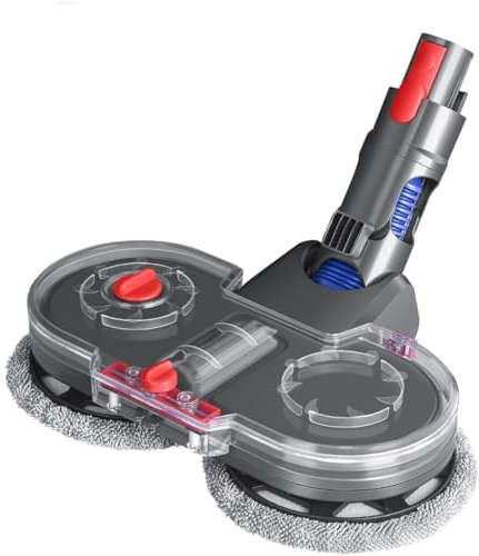GDE - Saug- und Reinigungsbürste für Dyson V7 V8 V10 V11 V15 mit abnehmbarem Wassertank und 2 waschbaren Mopps