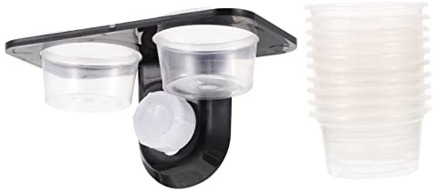 HAPINARY Reptilien Futternapf Doppelschale Aus Transparentem Robustem Kunststoff Mit Saugnapf Ausbruchsicherer Futter Wasserschale Für Terrarientiere Wie Eidechsen Und Geckos Langlebiges