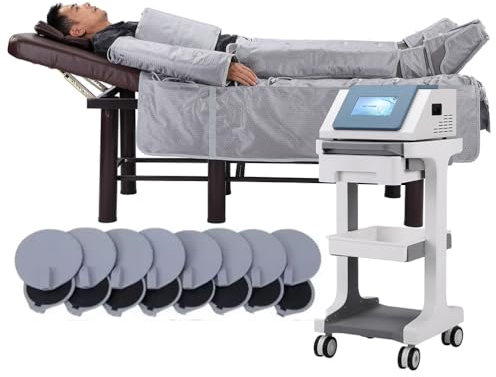 EMS Lymphatic Physiotherapy Sauna Blanket Pressotherapy Air Pressure Leg Body Massager, 3 in 1 Weight Loss Slimming Device