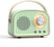 YUANGANG Altavoz Bluetooth Retro Altavoz portátil Retro, inalámbrico Altavoz Lindo con Radio FM Altavoz Música estéreo 115X78x61mm (Verde)