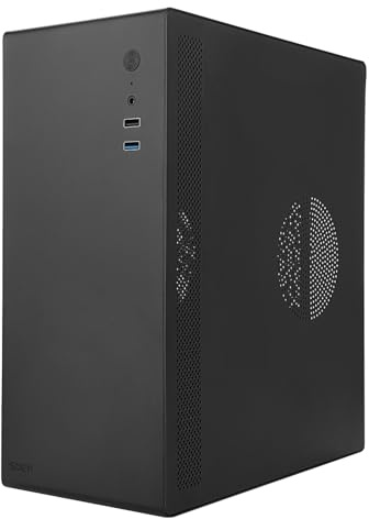 Iesooy MATX Case Mini PC ITX - Funda para computadora de escritorio Micro ATX/ITX Mini PC con USB 3.0, compatible con disco duro de 8.9 cm