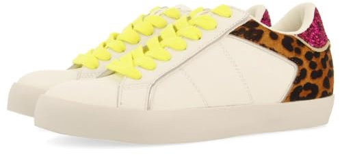 Zapatillas Piel Leopardo CUÑA Gilford