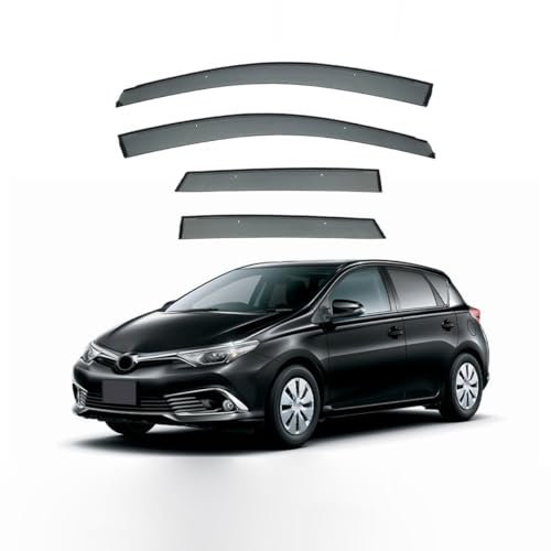 PREZ 4 Stück Windabweiser Regenabweiser für Toyota Auris Hatchback E180 2012-2015, Vorn Hinten Autofenster Seitenfensterabweiser Schutz vor Wind und Regen