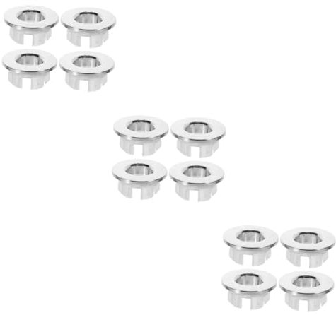 Hoement 12piezas Cubierta De Orificio De Desbordamiento para Lavabo De Instalación y Compatible De Lavabo