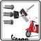 KIT SERRATURA SERRATURE COMPLETO DI 2 CHIAVI PER PIAGGIO VESPA HPX DIESIS SPECIAL 325 - PIAGGIO VESPA DIESIS 350 - VESPA DIESIS 400 - VESPA DIESIS ECOSTART ORIGINALE.
