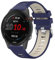 Wanme Bracelet Compatible avec Garmin Venu 2/Venu 3/Forerunner 255/Forerunner 265/Vivoactive 4 Homme Femme, 22mm Deux Couleurs Bracelet de Remplacement pour Garmin Venu 3 (22mm, Bleu Marine/Starlight)