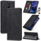 Jasonyu Cover per Huawei Mate 20 Lite Flip Custodia in Pelle PU, Cover a Libro Portafoglio, Funzione Supporto, Magnetica, Slot Schede, TPU Bumper Caso Custodia (Nero)